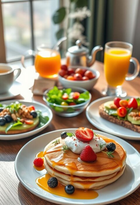 Healthy Sweet and Savory Brunch